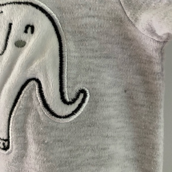 Rene Rofe Elephant One-Piece Footie Sleeper Size Small (Newborn - 3 Months) - Picture 9 of 9